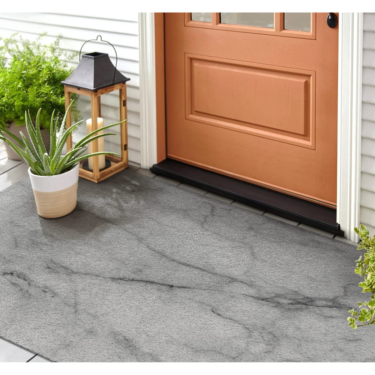 Wycieraczka zewnętrzna XXL Biały marmur 150x100cm