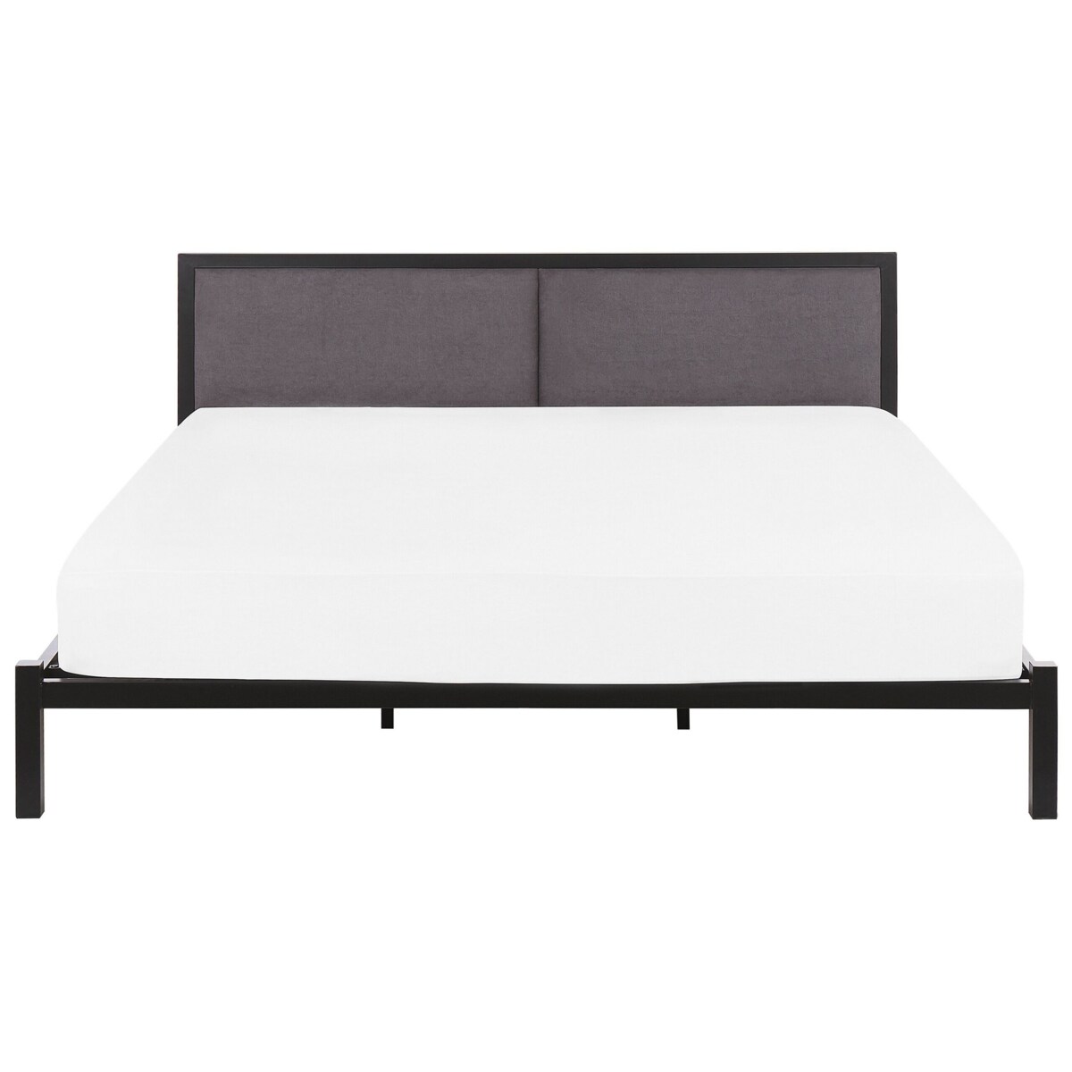 Łóżko metalowe 180 x 200 cm czarne CLAMART