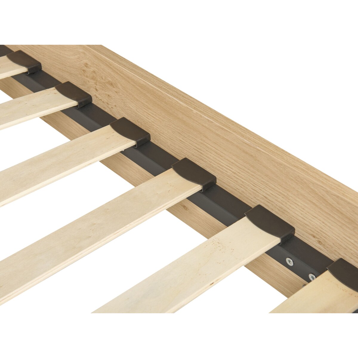 Łóżko rattanowe 160 x 200 cm jasne drewno MONPAZIER