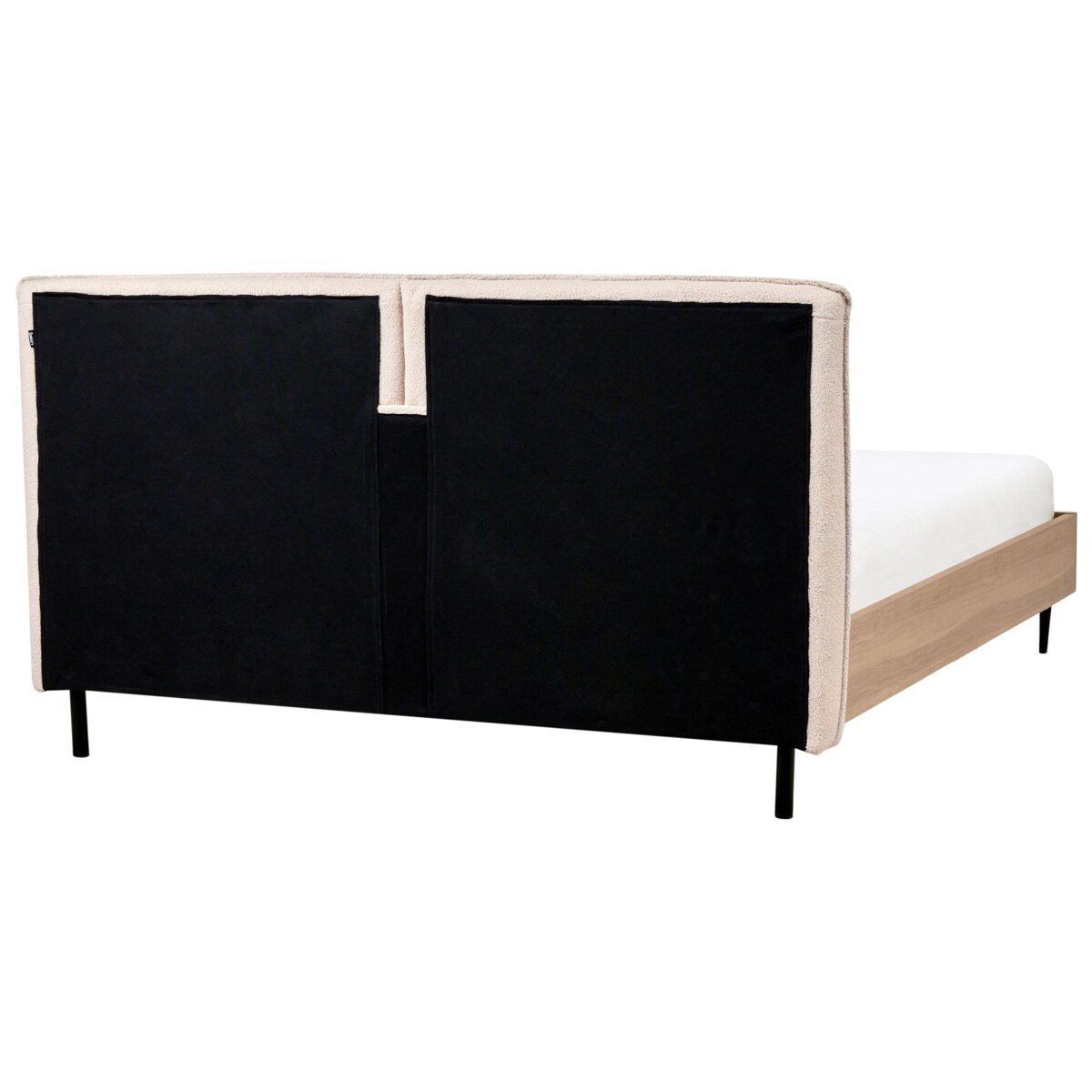 Łóżko Boucle LIMANTON 140 x 200 cm Beżowy