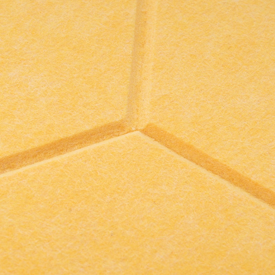 Zestaw 2 szt panel filcowy Felly 40x46 cm płytka heksagon żółty