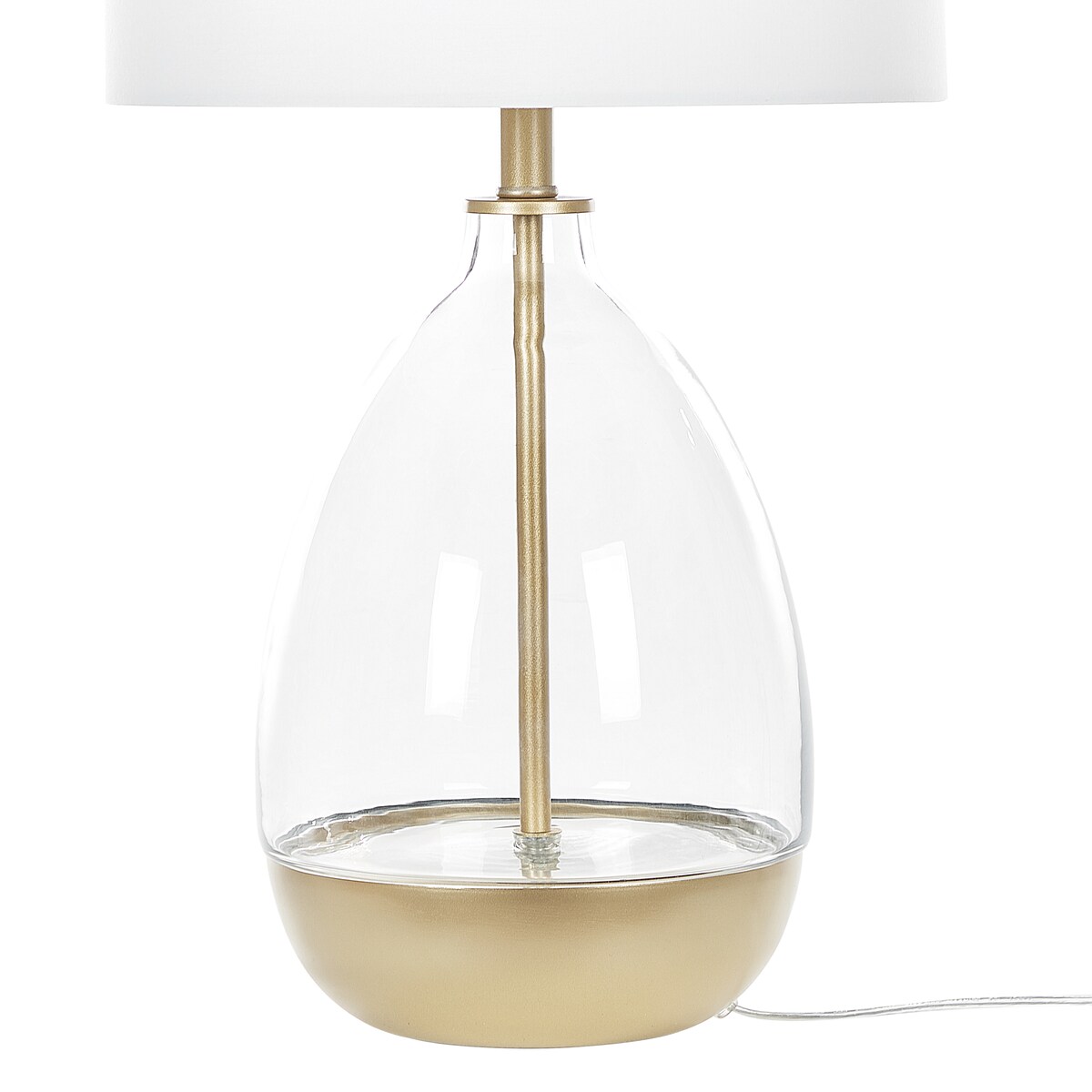 Lampa stołowa OKARI Szkło Biały