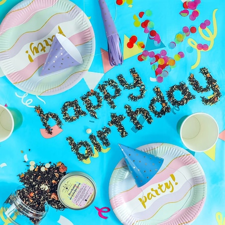 Herbata czarna URODZINOWA aromatyczny upominek-60g mieszanki, super prezent