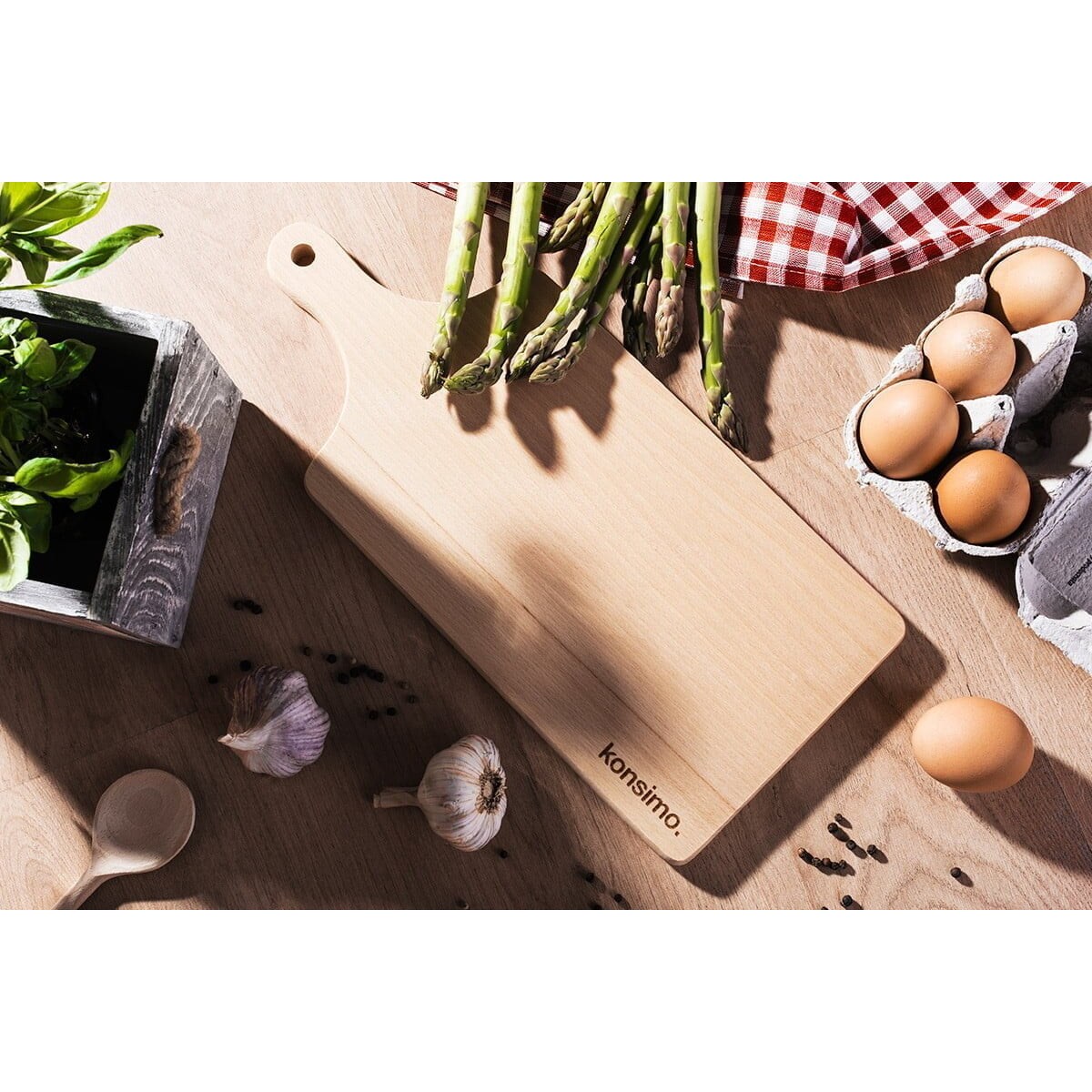 Konsimo CONSILI Deska do krojenia, brązowy