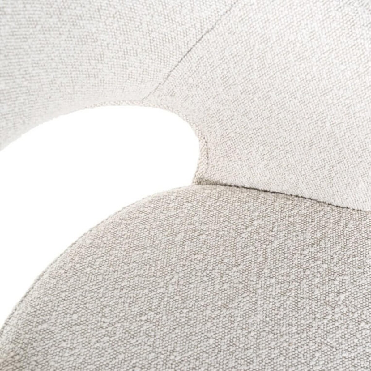 Krzesło do baru Savoy S4562 WHITE BOUCLE Richmond Interiors biały czarny