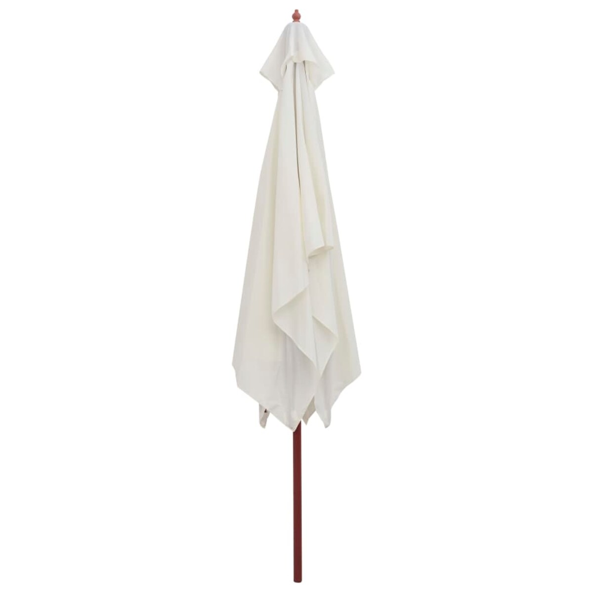 vidaXL Parasol ogrodowy, 200x300 cm, drewniany, kremowy