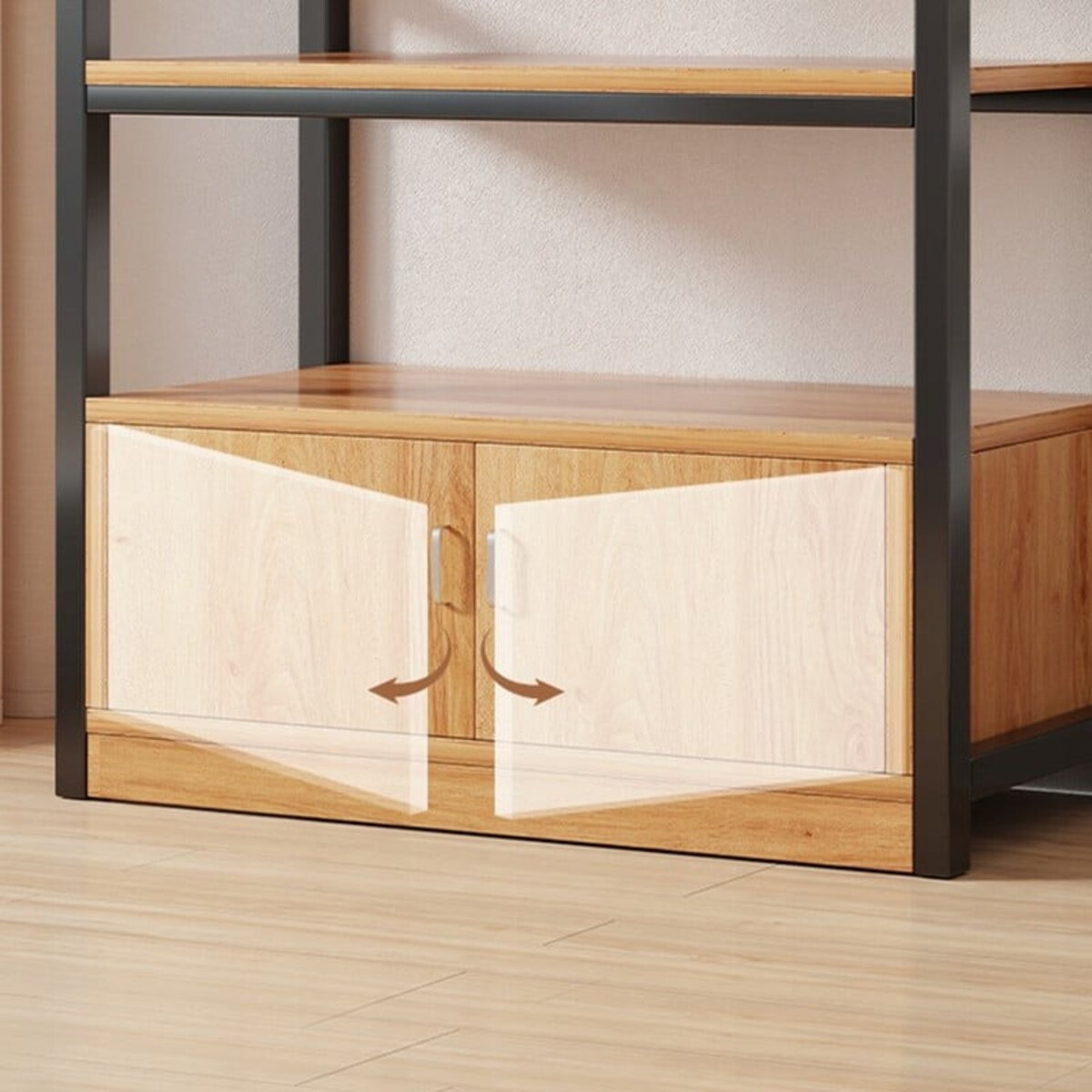 Regał industrialny stojący półka na książki loft 190 cm metalowa rama