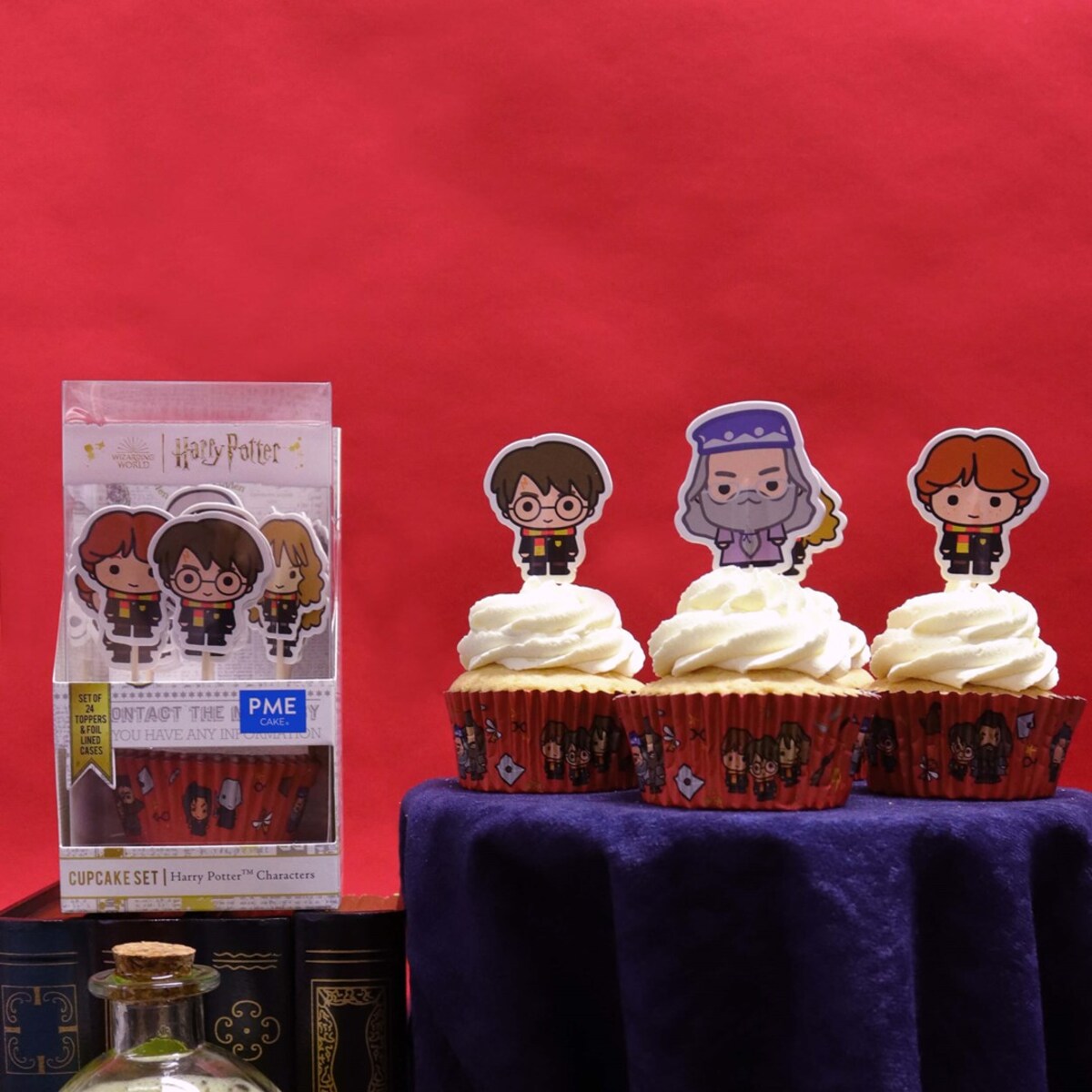 PME Papilotki i toppery na muffinki Harry Potter (24 sztuki)