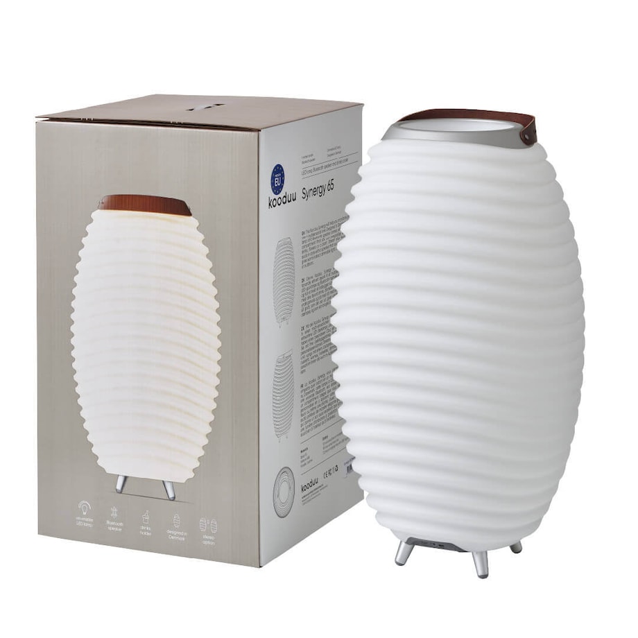 KOODUU SYNERGY 65 Lampa LED z głośnikiem i coolerem na napoje - 70 x 41 cm, Biały