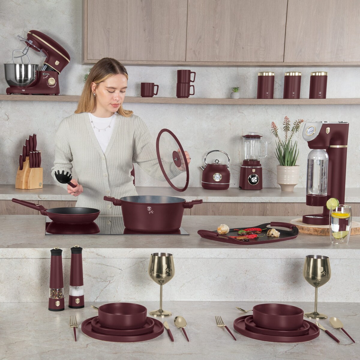 Zestaw przyborów kuchennych 5 elementów BERLINGER HAUS Leonardo