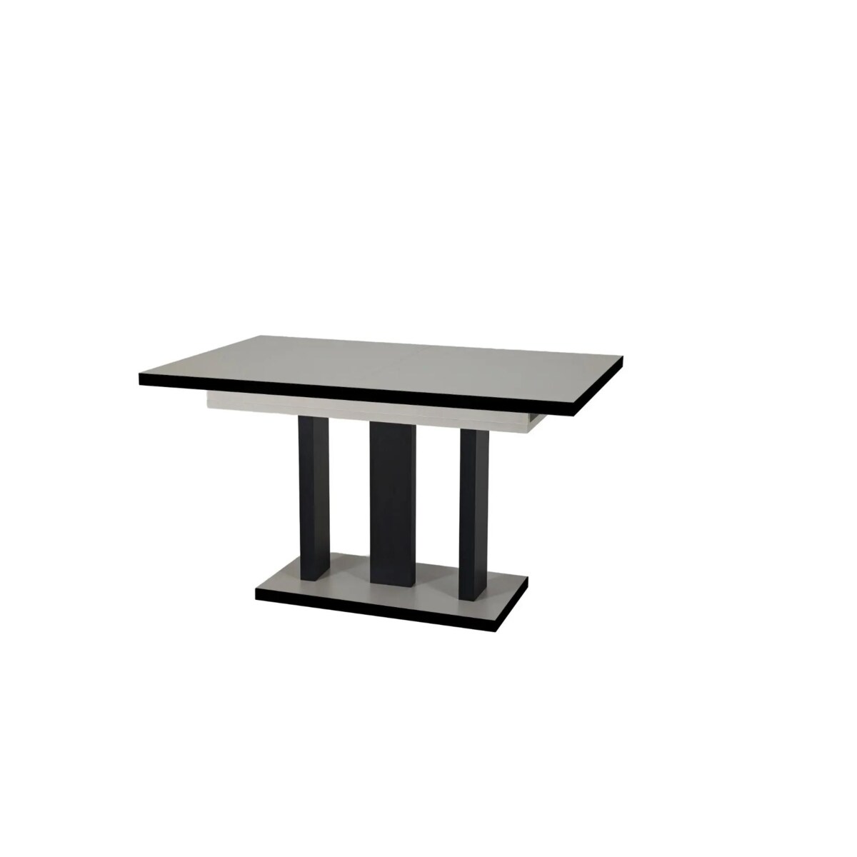 Stół rozkładany APPIA BLACK 130(210)x80 kaszmirowy