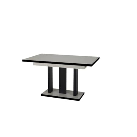 Stół rozkładany APPIA BLACK 130(210)x80 kaszmirowy
