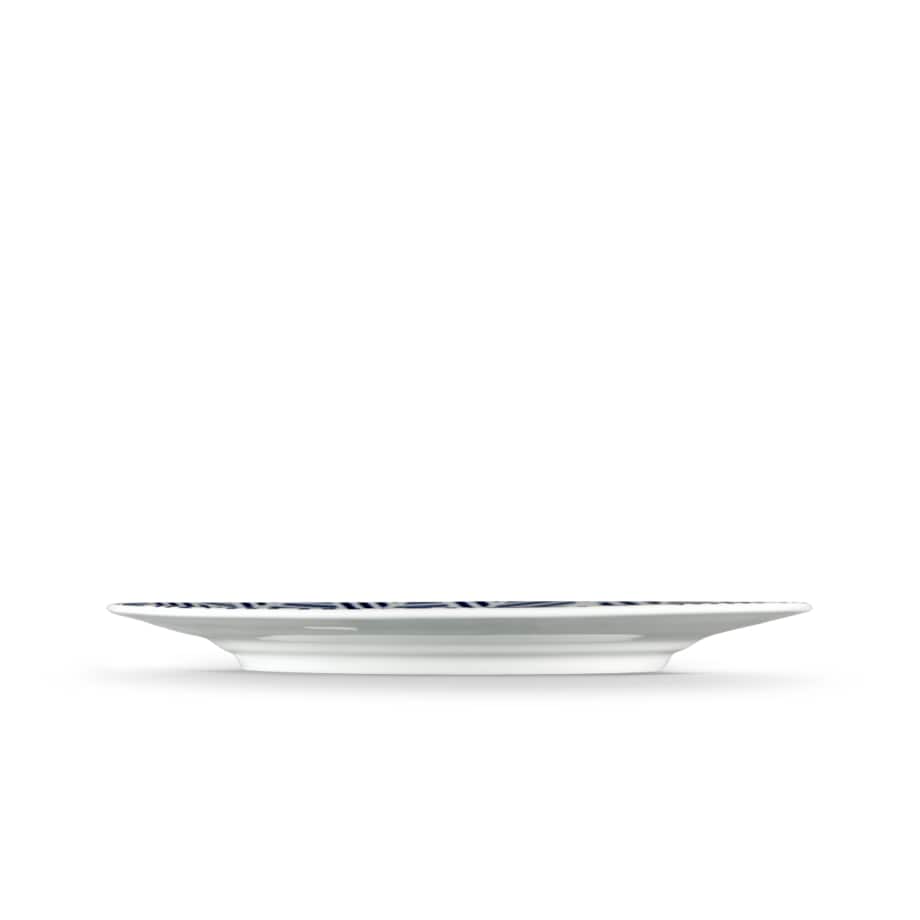 Konsimo LIVIDUS Spodek filiżanki do kawy, biały/niebieski