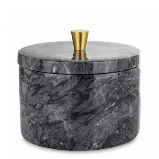 Okrągły pojemnik dekoracyjny 8,5x10x10 cm RAFI czarny