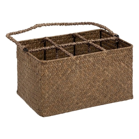 Stojak na butelki z trawy morskiej 37x30x20 cm