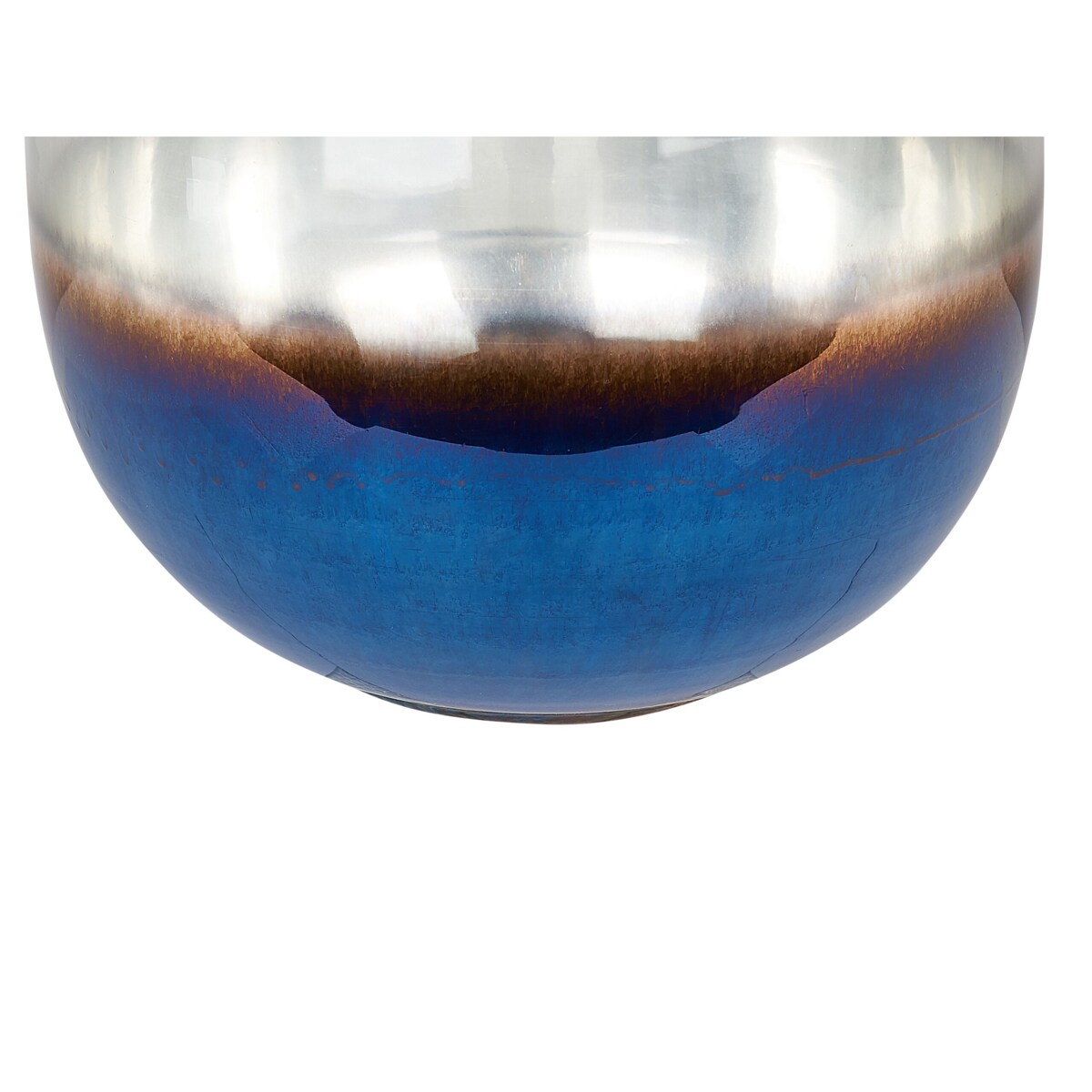 Wazon na kwiaty szklany 34 cm opalizujący wielokolorowy RAZALA