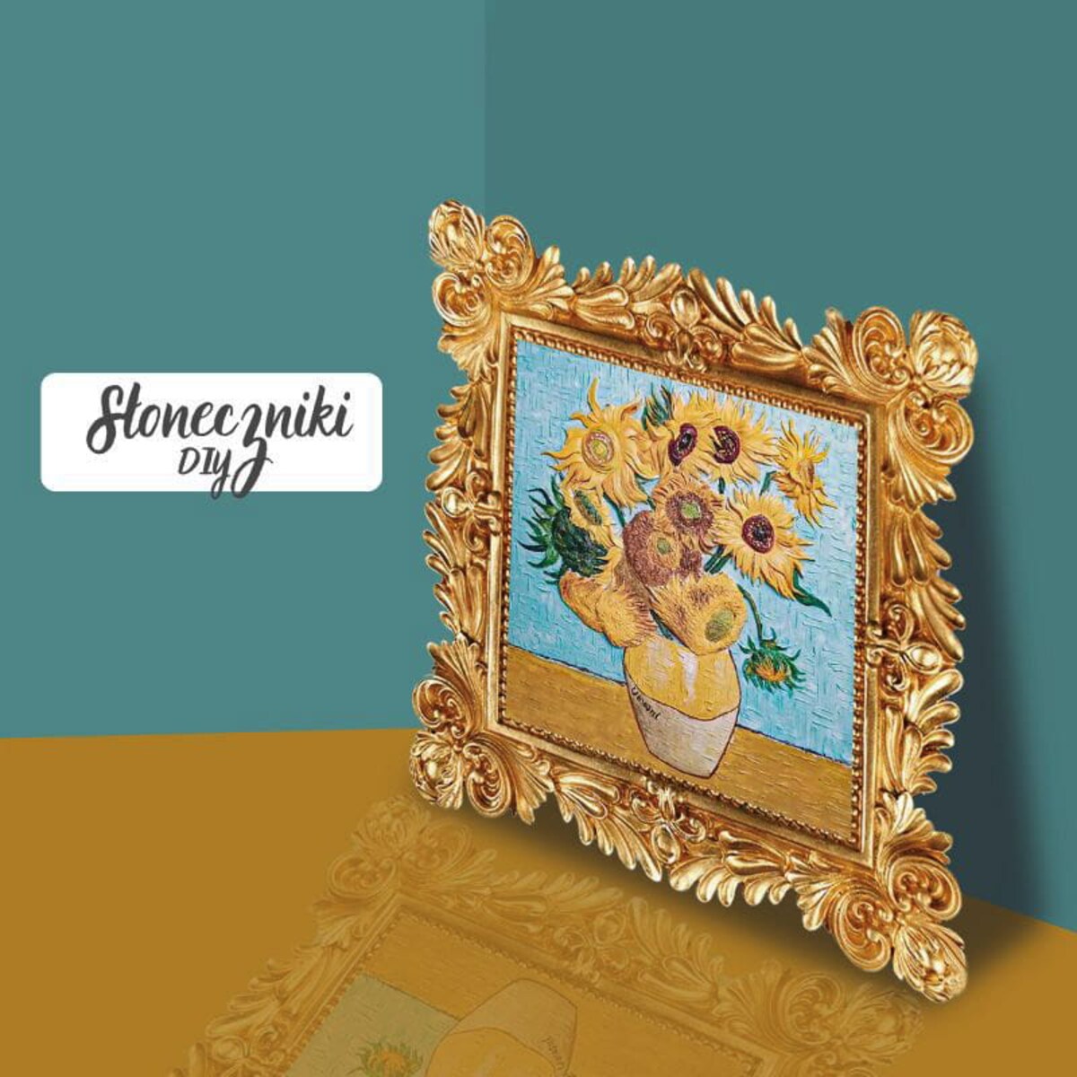 Malowanie 3D - Płaskorzeźba Słoneczniki
