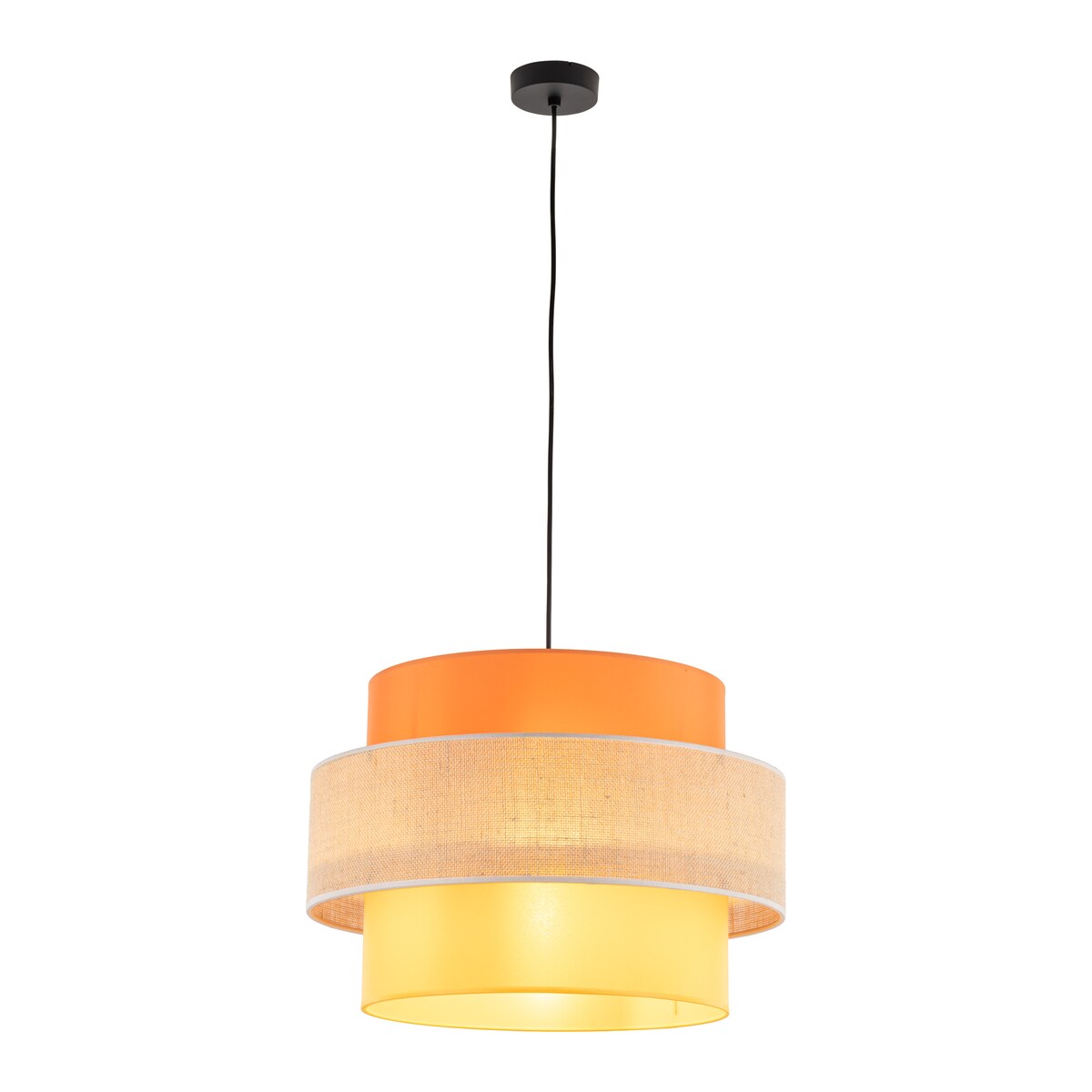 Lampa wisząca TK Lighting TRIO JUTA MIX 2783 jutowa 50 cm E27 regulowana do salonu jadalni kuchni