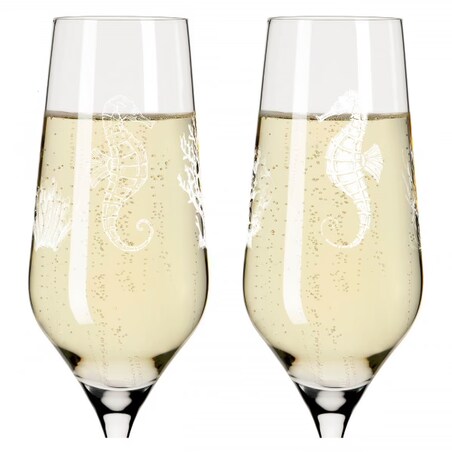 Zestaw 2 kieliszków do szampana Oceanside, Romi Bohnenberg