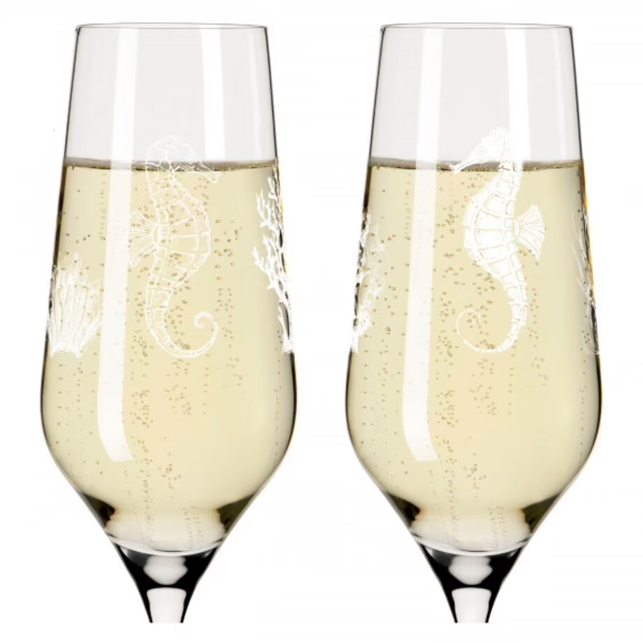 Zestaw 2 kieliszków do szampana Oceanside, Romi Bohnenberg