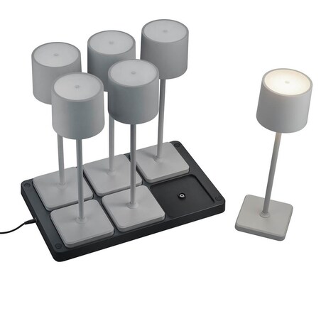 Nocne lampki ze stacją do ładowania Fernandez R54096677 RL Light LED 6W 2700-600K szary