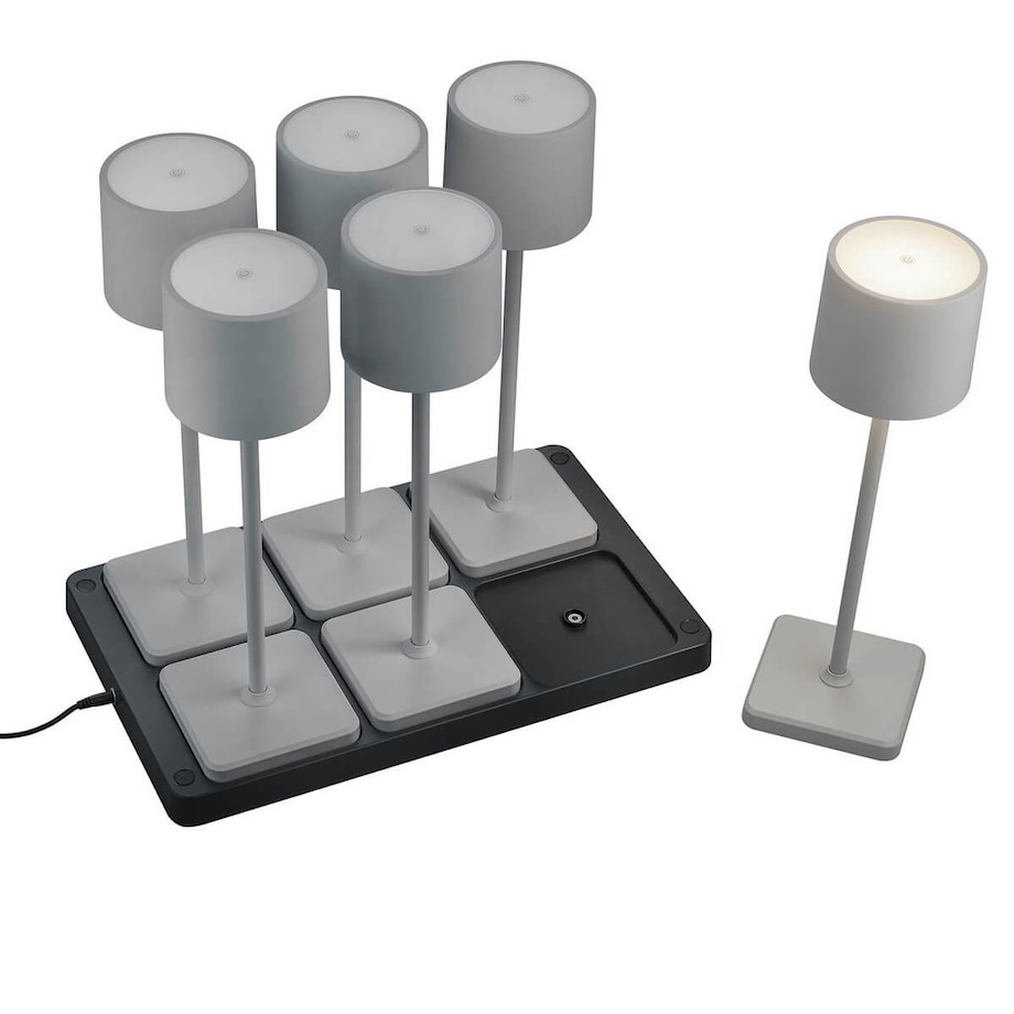 Nocne lampki ze stacją do ładowania Fernandez R54096677 RL Light LED 6W 2700-600K szary