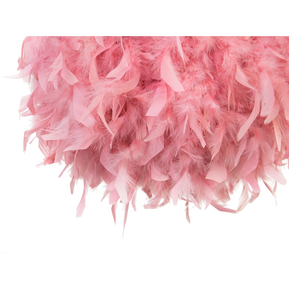 Lampa wisząca pióra różowa DRAVA