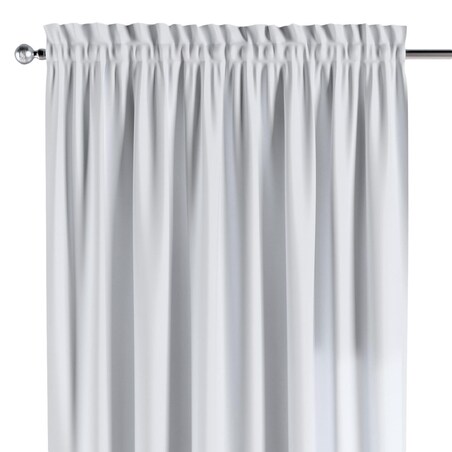 Zasłona na kanale z grzywką 1 szt. 130x245 biały z połyskiem
