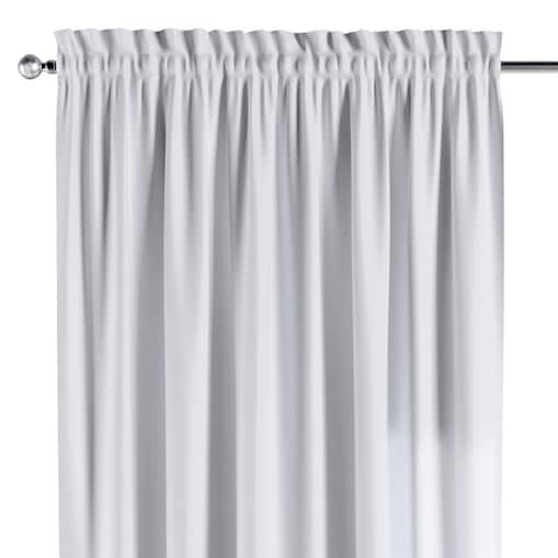Zasłona na kanale z grzywką 1 szt. 130x245 biały z połyskiem