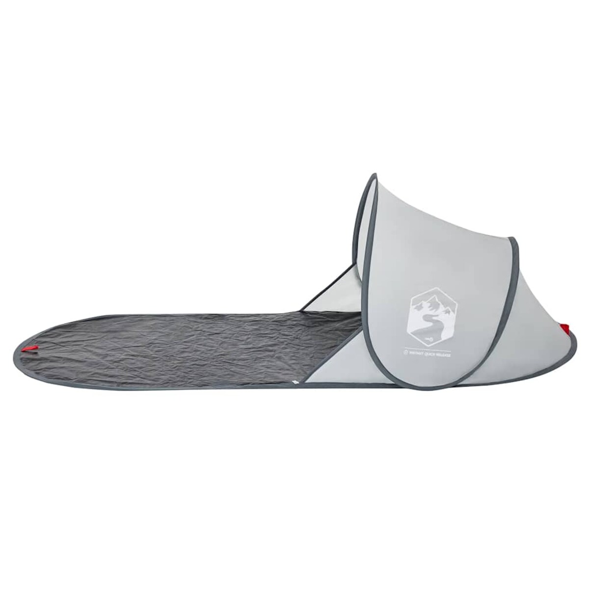 vidaXL Namiot plażowy typu pop-up, szary, wodoszczelny