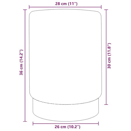 vidaXL Stołek, jasnoniebiesko-złoty, aksamit 28 x 36 cm