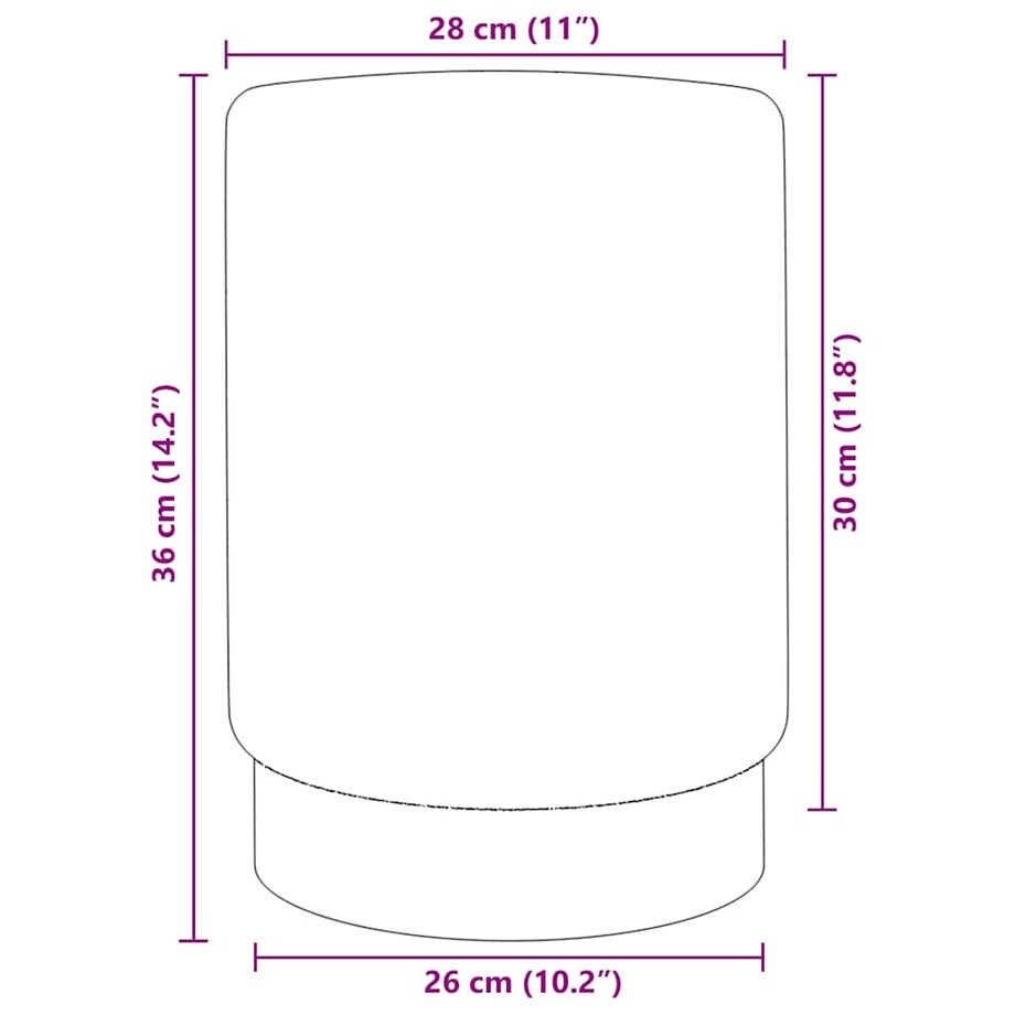 vidaXL Stołek, jasnoniebiesko-złoty, aksamit 28 x 36 cm