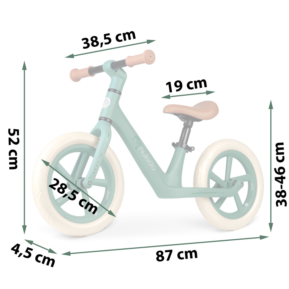 Rowerek biegowy dla dzieci Light Flee Nukido