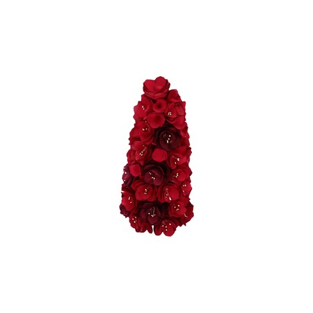 Świąteczna ozdoba w kształcie choinki Rosesurose - Czerwony, 40 cm