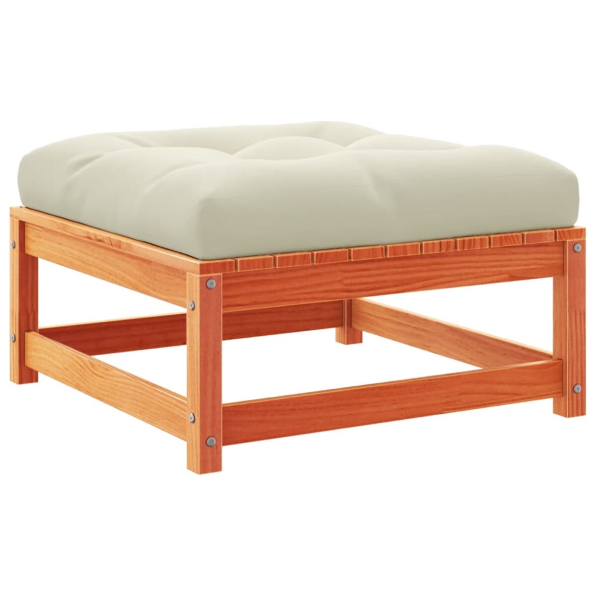 vidaXL 5-cz. zestaw mebli ogrodowych z poduszkami, woskowy brąz, sosna