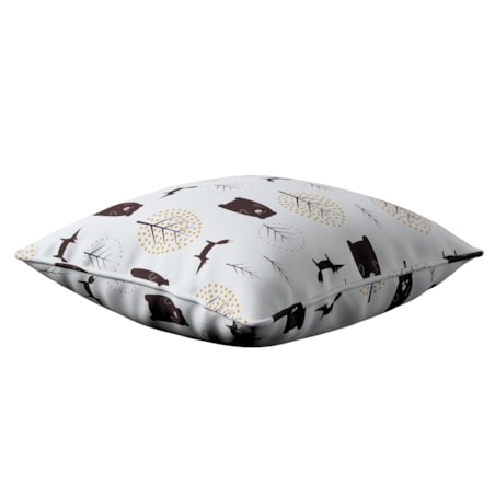 Poszewka Lola 45x45 ecru-brązowy