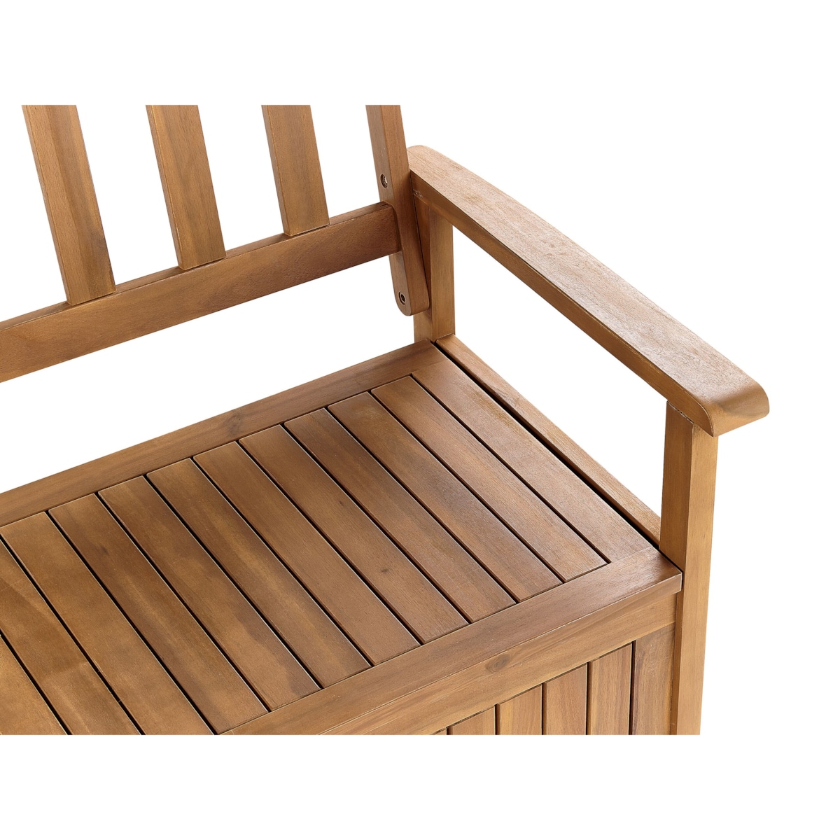 Ławka ogrodowa z poduszką Drewno 160 cm Czerwony SOVANA