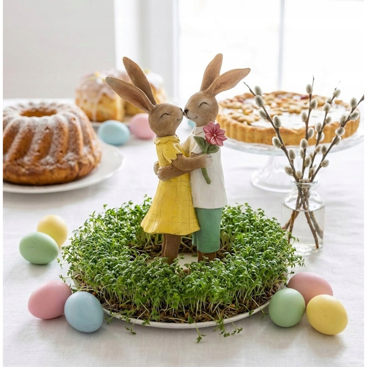 ZAJĄC WIELKANOCNY FIGURKA ZAJĄCZKI WIELKANOCNE ZAJĄCZEK NA WIELKANOC