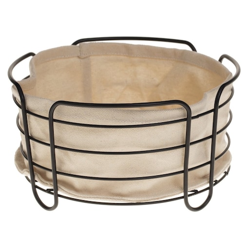 Koszyk na chleb z bawełnianym wkładem, Ø 20 cm