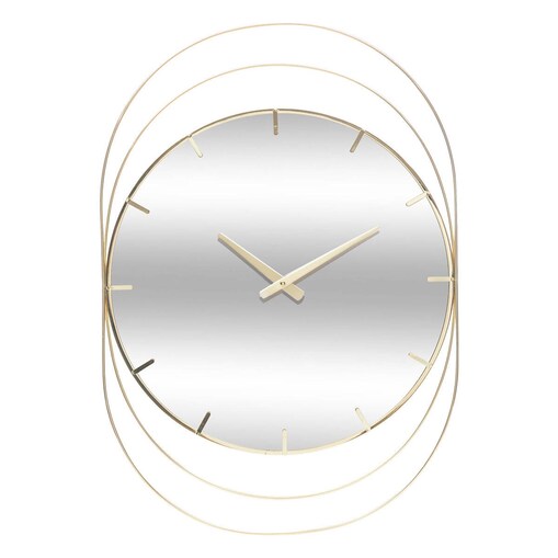 Zegar lustrzany w ozdobnej ramie LYDIA, 70 x 48 cm