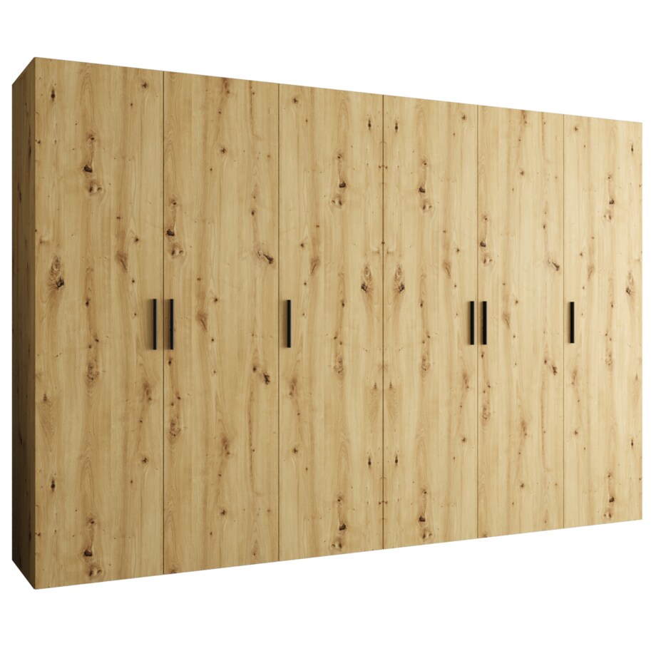 Szafa uchylna otwierana BARI 1 300 wys. 202 cm Artisan + u. Czarny