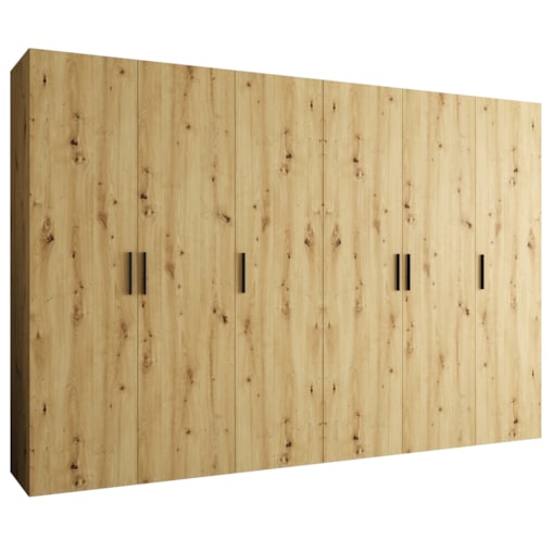 Szafa uchylna otwierana BARI 1 300 wys. 202 cm Artisan + u. Czarny