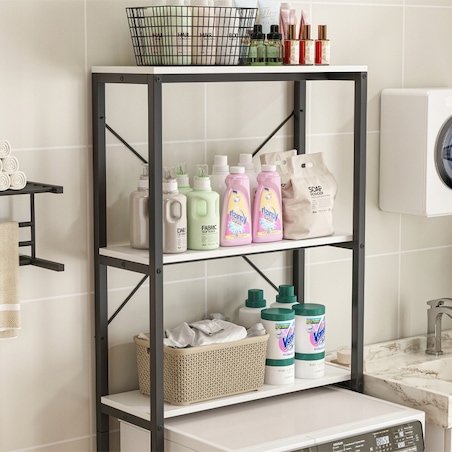 Regał szafka łazienkowa nad toaletę pralkę loft industrialny półki 160 cm