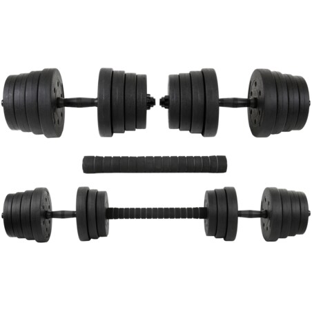 Zestaw hantli 2x15 kg Regulowane hantle 30 kg z funkcją sztangi funfit