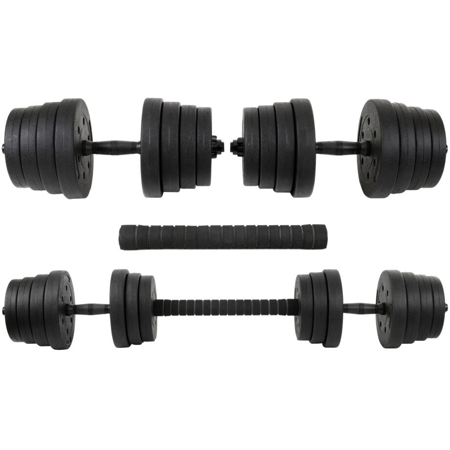 Zestaw hantli 2x15 kg Regulowane hantle 30 kg z funkcją sztangi funfit