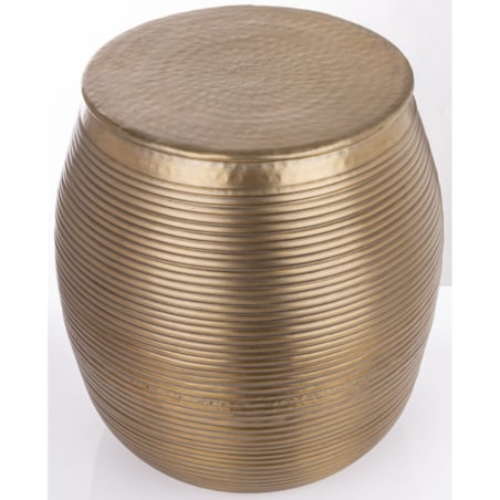 Stolik pomocniczy aluminiowy młotkowane złoto