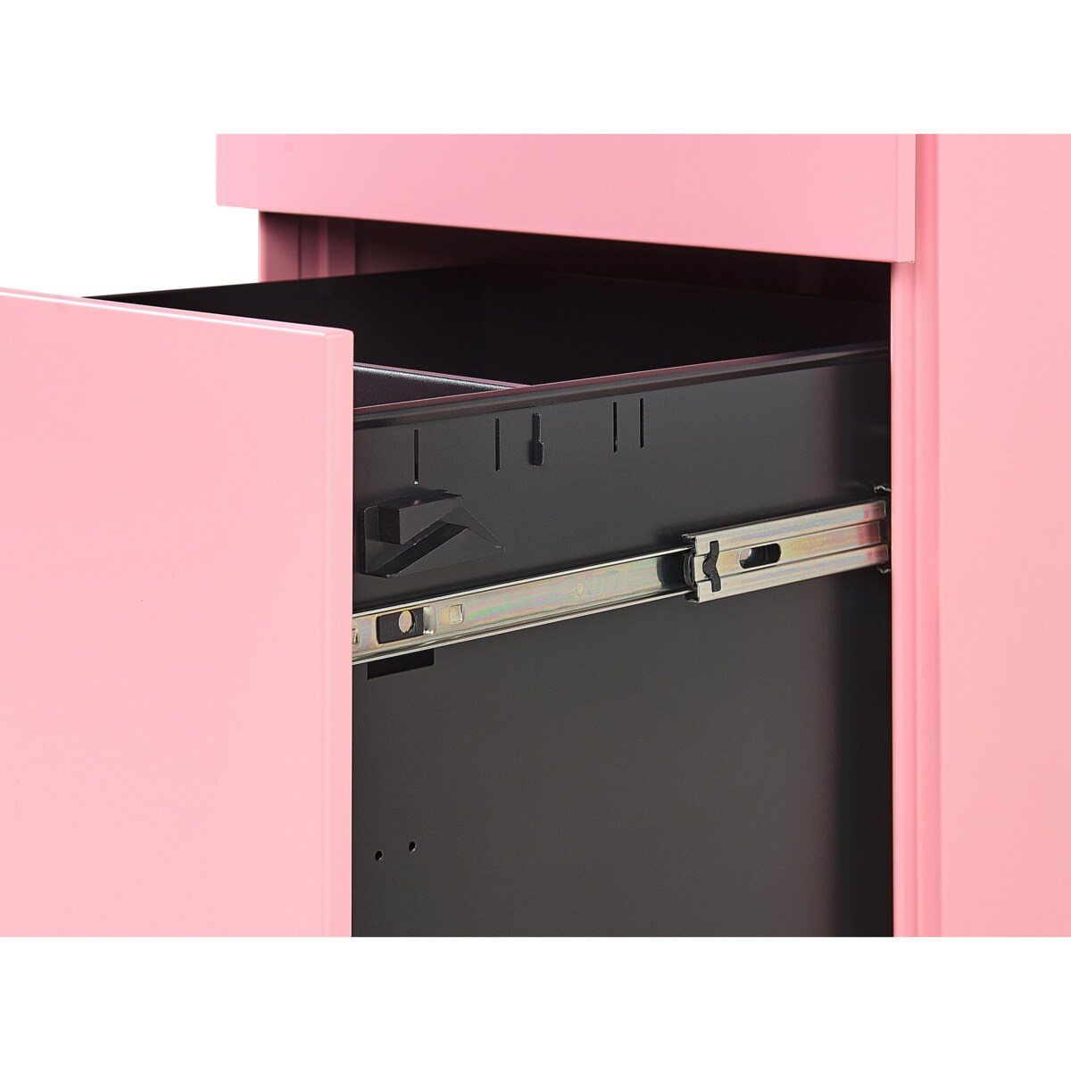 Szafka biurowa metalowa różowa CAMI