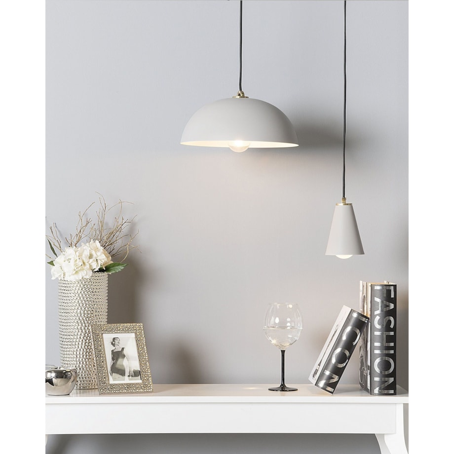 Lampa wisząca CARES Metal Jasnoszary
