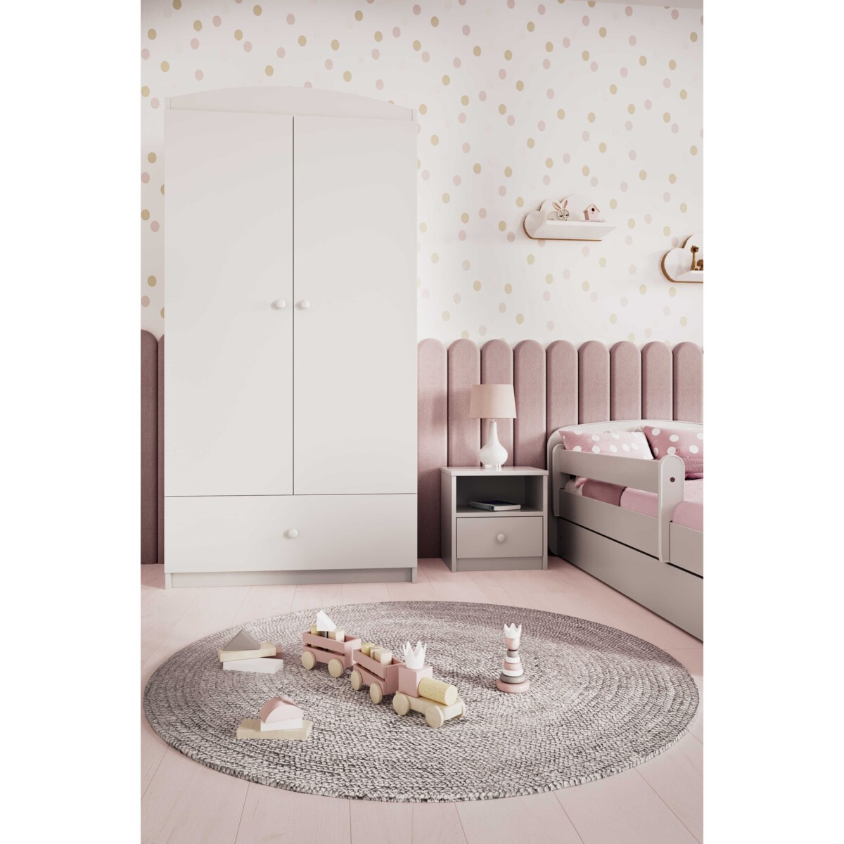 Szafa babydreams biała bez wzoru