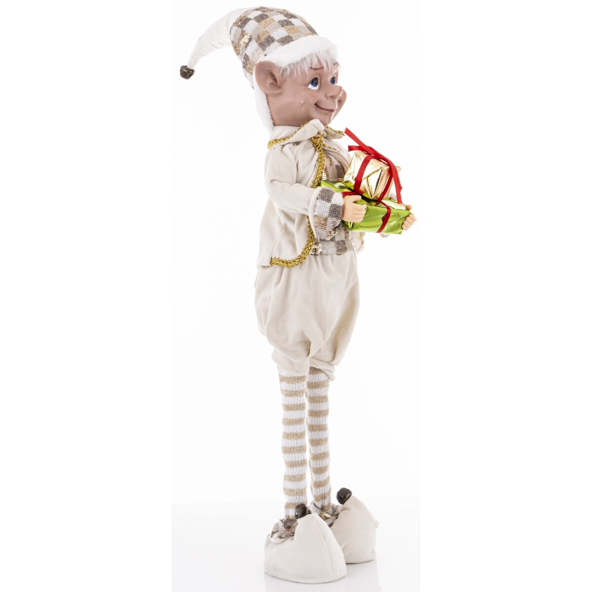 Dekoracja - figurka ELFIK 62x17x36 cm uśmiechnięty